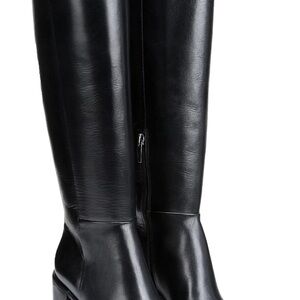 Franco Sarto Black Over-the-Knee Leather Boots S7M
